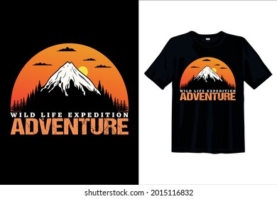 Wild life expedition T-Shirt design for man and woman
