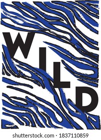 wild life leopard slogan text print