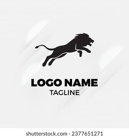 Wild Life Logo lion animals vector smart object editable eps