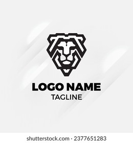 Wild Life Logo lion animals vector smart object editable eps