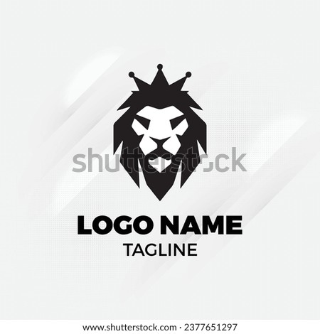 Wild Life Logo lion animals vector smart object editable eps