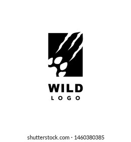 Wild Life Logo Paw And Scratch Claw