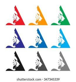 wild life predator logo template. logo vector of cheetah.