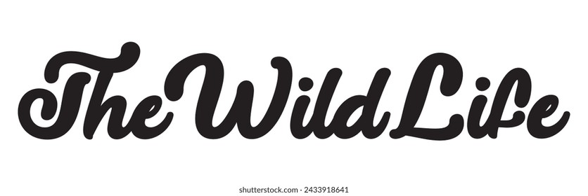 Der Wildlife-Text auf weißem Hintergrund.