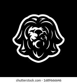 Wild Lion Head Logo Vector Template Illustration Design Mascot Animal