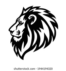 Wild Lion Head Logo Vector Icon Design