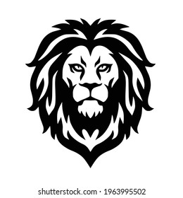 Wild Lion Head Logo Vector Template Illustration Design