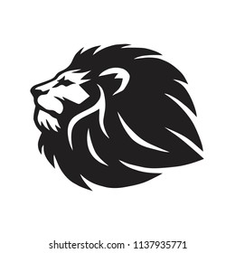 Wild Lion Head Vector Icon Logo Template