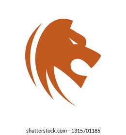 Wild lion illustration
