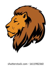 Vorlage für Wild-Löwe-Logo, Vektorgrafik