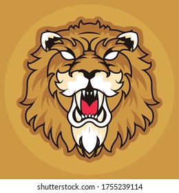 wild lion spirit creative design vector illustration graphic