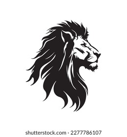 Wild Lion Vector Icon Logo Design Mascot Icon Template EPS 10