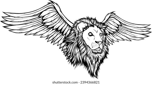 Wild Lion Vector Icon Logo Design Mascot Icon