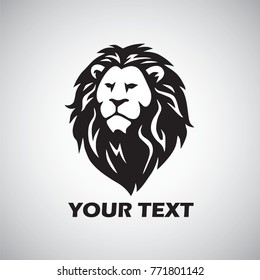 Wild Lion Vector Icon Logo Template