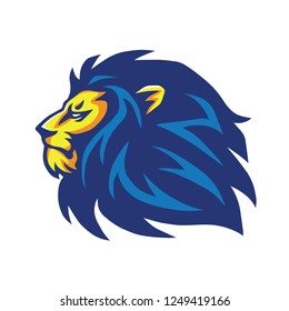 Wild Lion Head Logo Design Sports Stock Vector (Royalty Free) 677502388