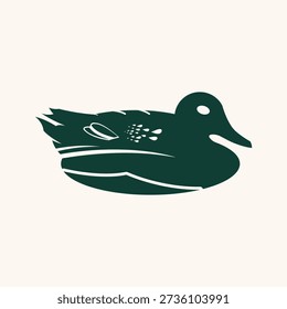 Wild Mallard Duck Vector, Green Domestic Duck Illustration, Yellow Rubber Duck Vector