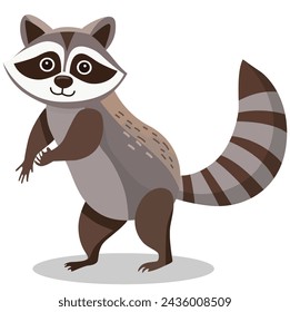 Wild mammal raccoon animal smiling cute
