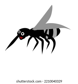 wild mosquito animal vector illustration