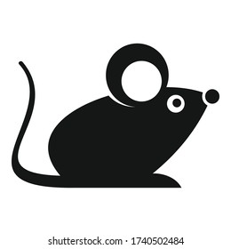 Wild mouse icon. Simple illustration of wild mouse vector icon for web design isolated on white background