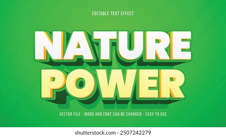 Wild nature 3d text effect