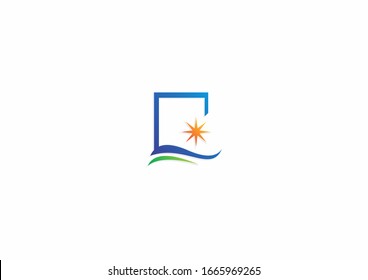 ilustración del diseño del logotipo vectorial de naturaleza silvestre