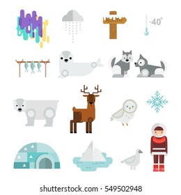 Wild north arctic people vector.