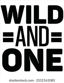 Wild and one T-shirt, Vector File