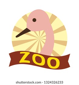 wild ostrich bird character