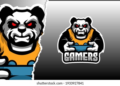 Wild Panda E-sports Game Logo Template