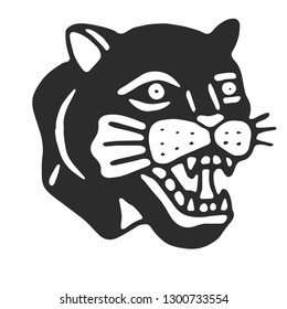 wild panther in vector
