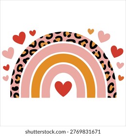 Wild pattern with romantic elements for fashion design vector art