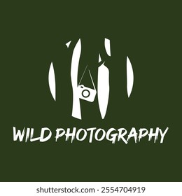 wild photography flat minimalist logo design