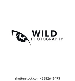 wild photography logo vector icon illustration