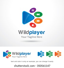Wild Player Logo Template Design Vector 