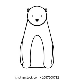 wild polar bear icon