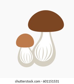 Wild porcini mushroom icon. Vector illustration