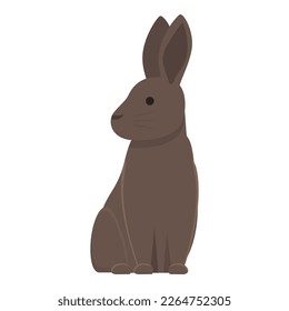 Wild rabbit icon cartoon vector. Easter pet. Cute animal