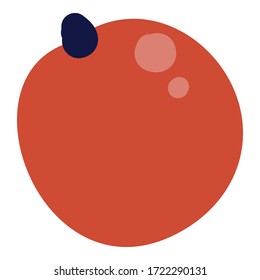 Wild red berry icon. Hand drawn illustration of wild red berry vector icon for web design