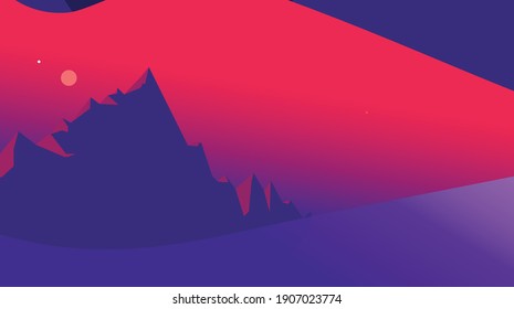 WIld red sunset for background. Simple and bright