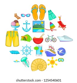 Wild rest icons set. Cartoon set of 25 wild rest vector icons for web isolated on white background