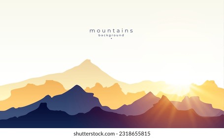 wild and rocky mountain terrain landscape for scenery vector