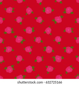 Wild rose design. Hand drawn background with dogrose flowers. Vintage dog rose pattern. Flower card with dog rose. Flower background. Abstract red and magenta roses sketch. Flower seamless pattern.