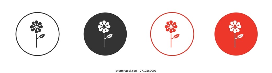 Wild rose icon. web vector design