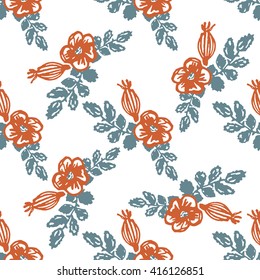 Digital Textile Design Floral Patterns Illustration Stock Illustration ...