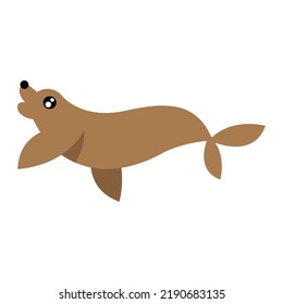 wild seal sealife animal icon