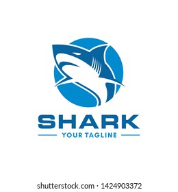 Wild Shark Logo Stock Image