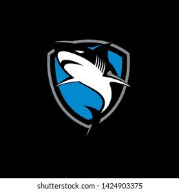 Wild Shark Logo Stock Image