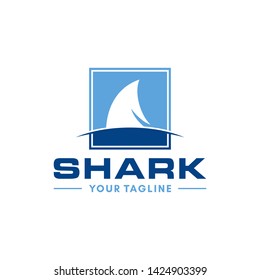 Wild Shark Logo Stock Image