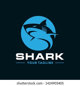 Wild Shark Logo Stock Image
