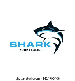 Wild Shark Logo Stock Image